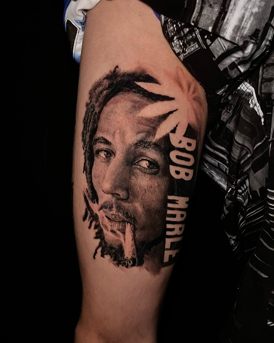 Tattoo Bob Marley Portrait